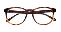 Tortoise Ted Baker Jame Rectangle Glasses - Flat-lay