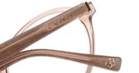 Gloss Crystal Nude Ted Baker Kaity Round Glasses - Detail