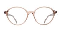 Gloss Crystal Nude Ted Baker Kaity Round Glasses - Front