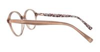 Gloss Crystal Nude Ted Baker Kaity Round Glasses - Side