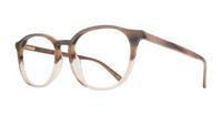 Brown Horn Ted Baker Lear Round Glasses - Angle