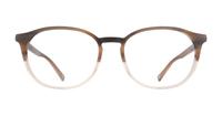 Brown Horn Ted Baker Lear Round Glasses - Front