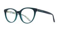 Teal Ted Baker Loree Round Glasses - Angle