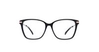 Black Ted Baker Lyla Oval Glasses - Front