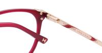 Burgundy Ted Baker Marcy Cat-eye Glasses - Detail