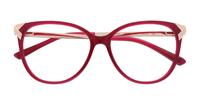 Burgundy Ted Baker Marcy Cat-eye Glasses - Flat-lay
