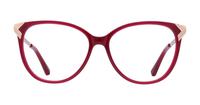 Burgundy Ted Baker Marcy Cat-eye Glasses - Front