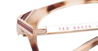 Pink/Tortoise Ted Baker Marcy Cat-eye Glasses - Detail