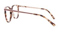 Pink/Tortoise Ted Baker Marcy Cat-eye Glasses - Side