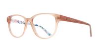 Mocha Ted Baker Mona Square Glasses - Angle