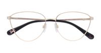 Gold Ted Baker Monette Round Glasses - Flat-lay