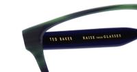 Green/Havana Ted Baker Noble Square Glasses - Detail