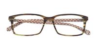 Brown Ted Baker Nolan Rectangle Glasses - Flat-lay