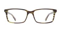 Brown Ted Baker Nolan Rectangle Glasses - Front