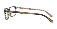 Brown Ted Baker Nolan Rectangle Glasses - Side