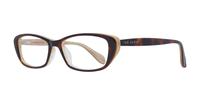 Tortoise / Beige Ted Baker Optique Cat-eye Glasses - Angle