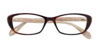 Tortoise / Beige Ted Baker Optique Cat-eye Glasses - Flat-lay