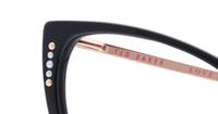 Black Ted Baker Pearl Cat-eye Glasses - Detail