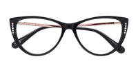 Black Ted Baker Pearl Cat-eye Glasses - Flat-lay