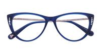 Blue Ted Baker Pearl Cat-eye Glasses - Flat-lay