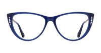 Blue Ted Baker Pearl Cat-eye Glasses - Front