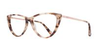 Pink/Tortoise Ted Baker Pearl Cat-eye Glasses - Angle
