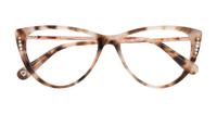 Pink/Tortoise Ted Baker Pearl Cat-eye Glasses - Flat-lay