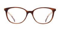 Brown Tortoise Ted Baker Polina Round Glasses - Front