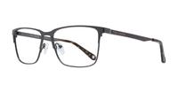 Gunmetal Ted Baker Robin Rectangle Glasses - Angle
