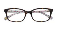Tortoise Ted Baker Saxon Rectangle Glasses - Flat-lay