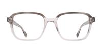 Gloss Crystal Grey Ted Baker Willian Square Glasses - Front