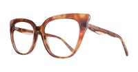 Brown Ted Baker Zowie Square Glasses - Angle
