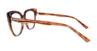 Brown Ted Baker Zowie Square Glasses - Side