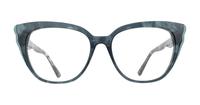Green Ted Baker Zowie Square Glasses - Front