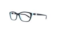 Black / Blue Tiffany TF2074-52 Square Glasses - Angle