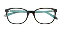 Havana Blue Tiffany TF2109BF Square Glasses - Flat-lay