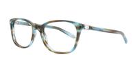 Ocean Turquoise Tiffany TF2109HB Square Glasses - Angle