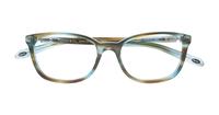 Ocean Turquoise Tiffany TF2109HB Square Glasses - Flat-lay