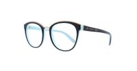 Black / Blue Tiffany TF2162 Round Glasses - Angle