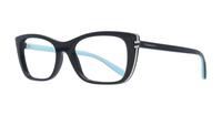 Black Tiffany TF2174 Rectangle Glasses - Angle