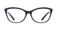 Black / Blue Tiffany TF2192 Oval Glasses - Front