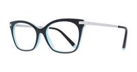 Black / Blue Tiffany TF2194 Oval Glasses - Angle