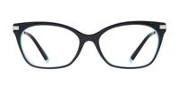 Black / Blue Tiffany TF2194 Oval Glasses - Front