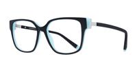 Black / Blue Tiffany TF2197 Square Glasses - Angle