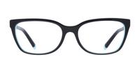 Black / Blue Tiffany TF2199B Oval Glasses - Front