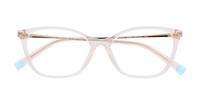 Nude Transparent Tiffany TF2205 Oval Glasses - Flat-lay