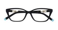 Black Tiffany TF2229-53 Rectangle Glasses - Flat-lay