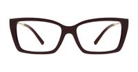 Burgundy Tiffany TF2239U Rectangle Glasses - Front