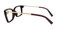 Burgundy Tiffany TF2239U Rectangle Glasses - Side