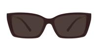 Burgundy Tiffany TF2239U Rectangle Glasses - Sun